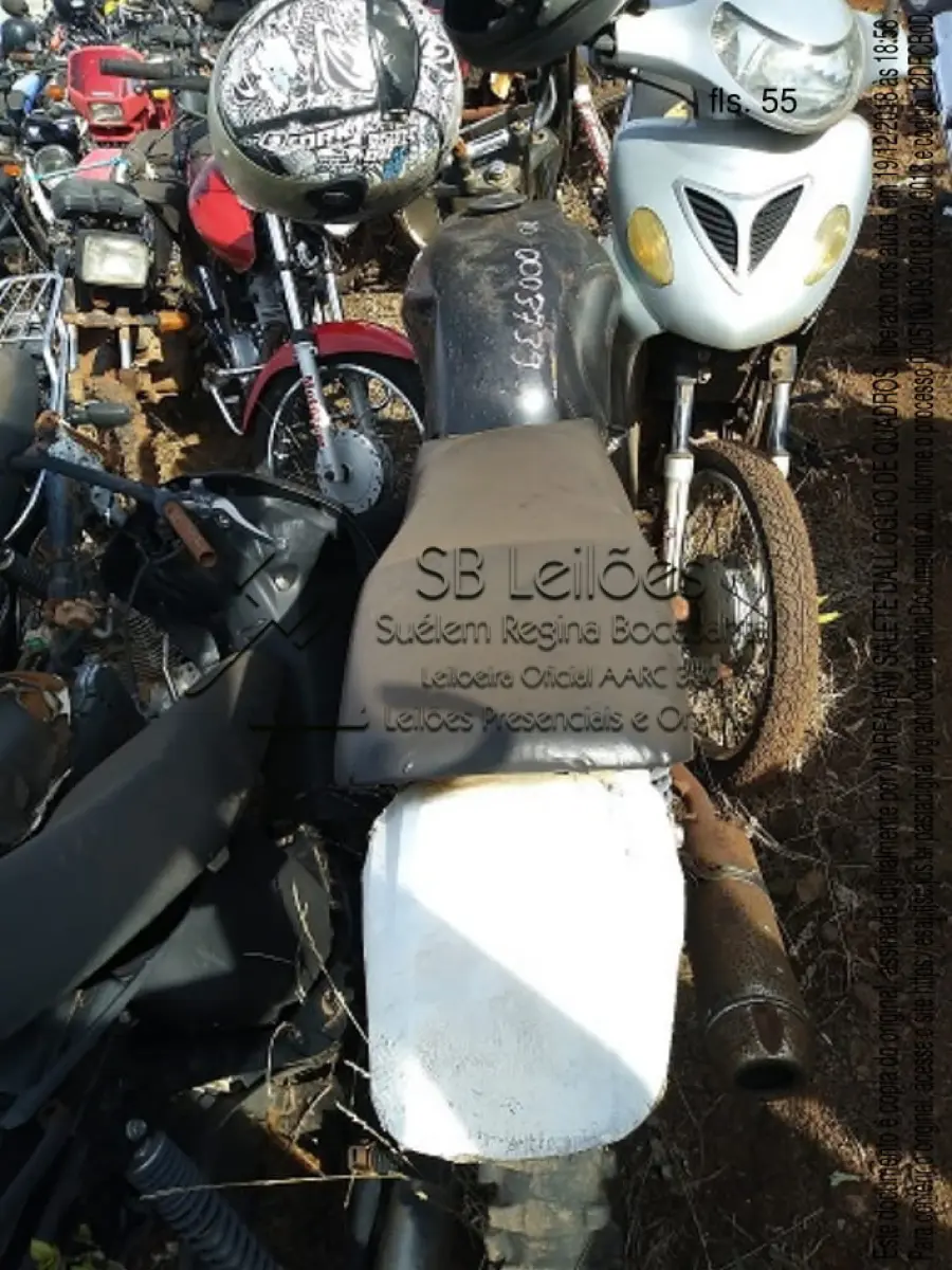 LOTE 001 - Sucata motocicleta Yamaha/YBR