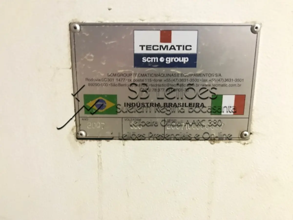 LOTE 011 - 01 (uma) seccionadora, marca Tecmatic Focus 3.8.