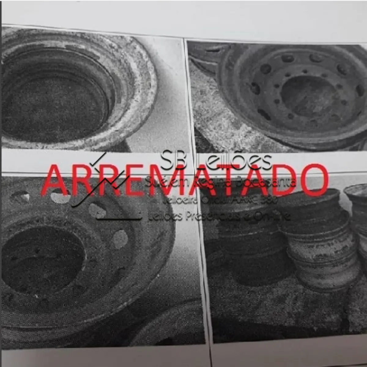 LOTE 001 - Rodas de Caminhão (SUCATAS)