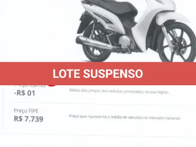 LOTE 001 - Motocicleta Honda Biz 125 EX Flex, fabricação/modelo 2014/2015