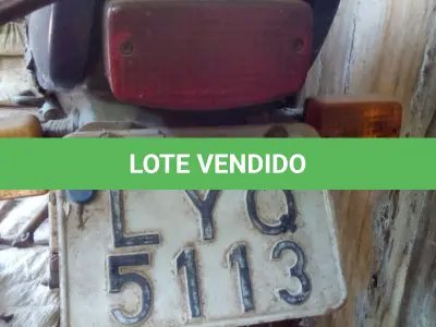 LOTE 001 - Motocicleta Honda CG Titan 125, placa LYQ 5113, ano 1997