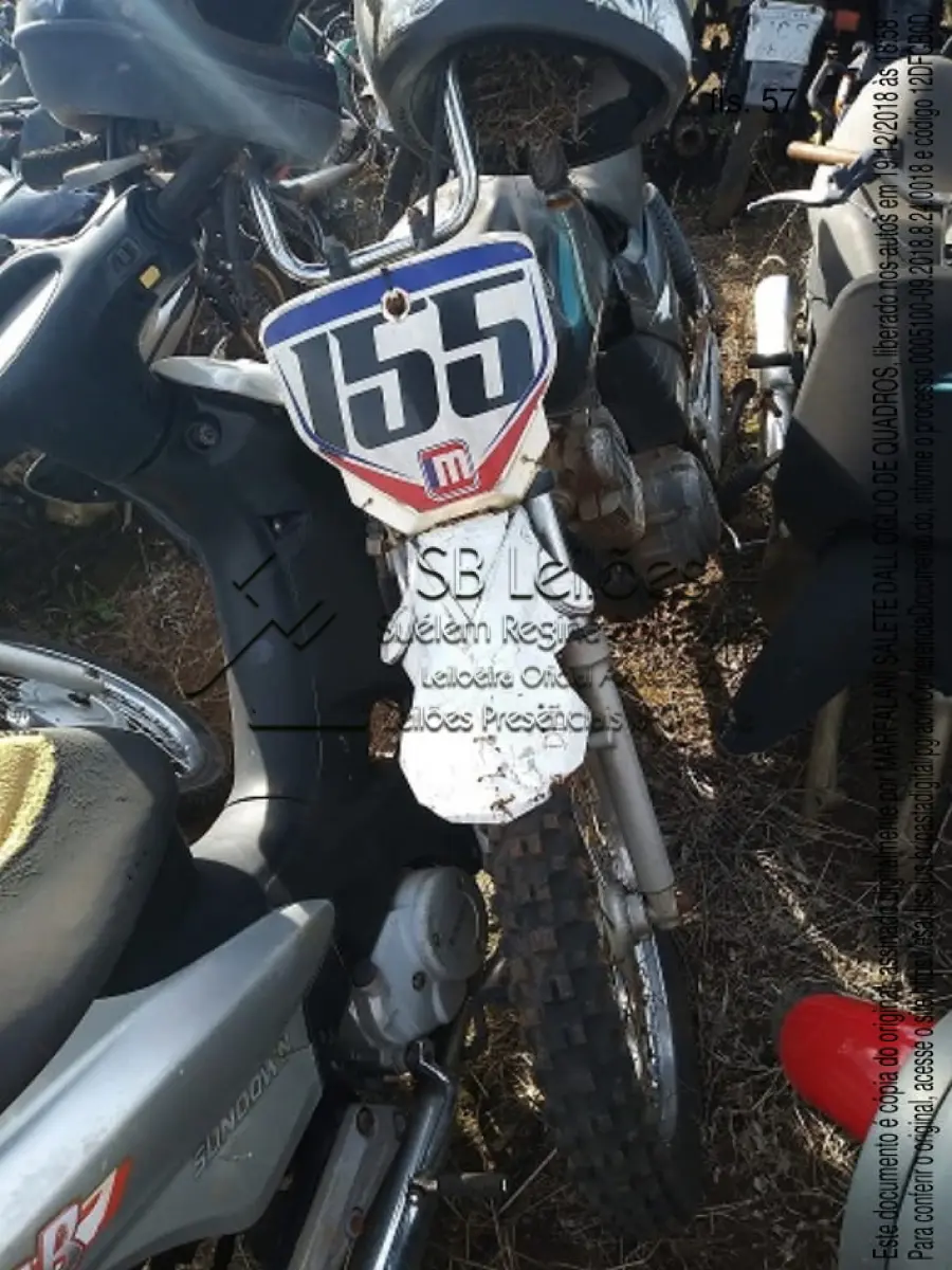 LOTE 001 - Sucata motocicleta Yamaha/YBR