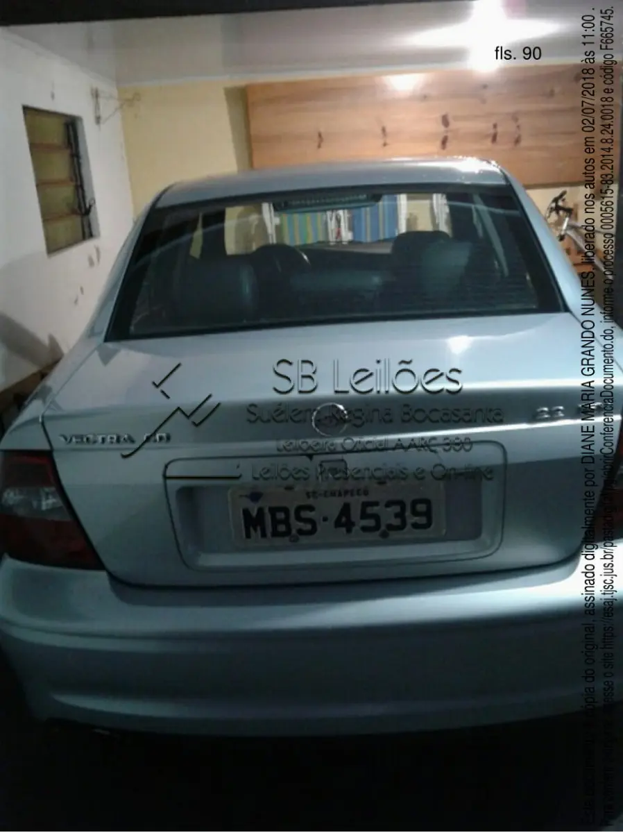 LOTE 001 - GM Vectra CD, fabricação/modelo 2000/2001