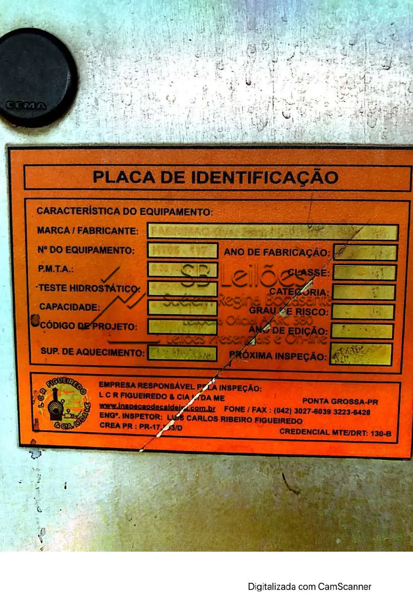 LOTE 013 - Máquina de tingir Fabrimaq, nº série 117, modelo FMA2HT30, inox, com painel digital.