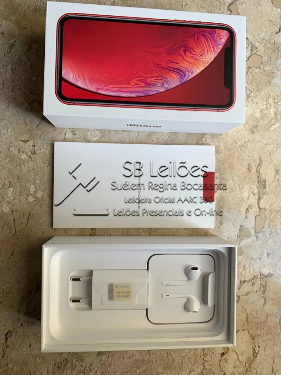 LOTE 001 - Iphone XR (NOVO), 256GB RED (Nacional)