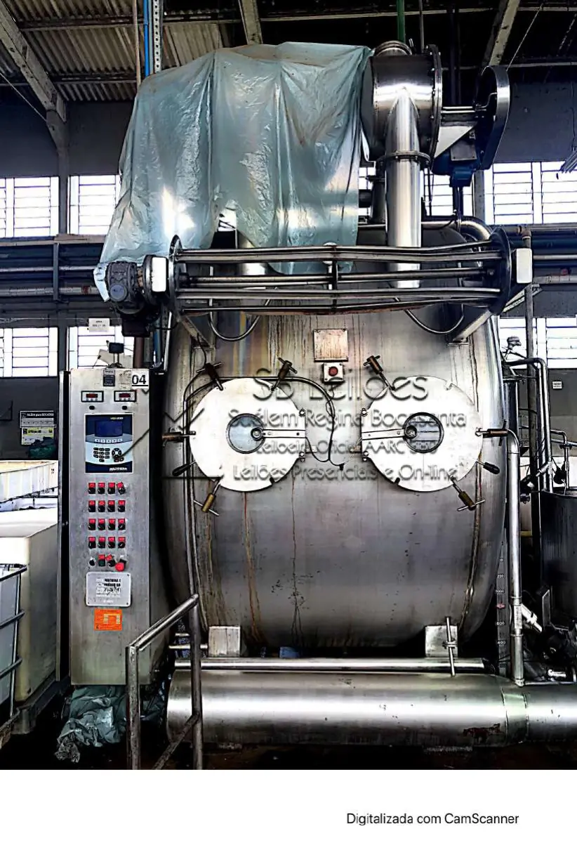 LOTE 002 - Máquina de tingir Fabrimaq, nº série 57 modelo FMA2HT30 inox, com painel digital.