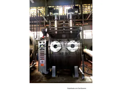 LOTE 012 - Máquina de tingir Fabrimaq, nº série 75, modelo FMA2HT30,  inox, com painel digital.