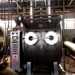 LOTE 012 - Máquina de tingir Fabrimaq, nº série 75, modelo FMA2HT30,  inox, com painel digital.